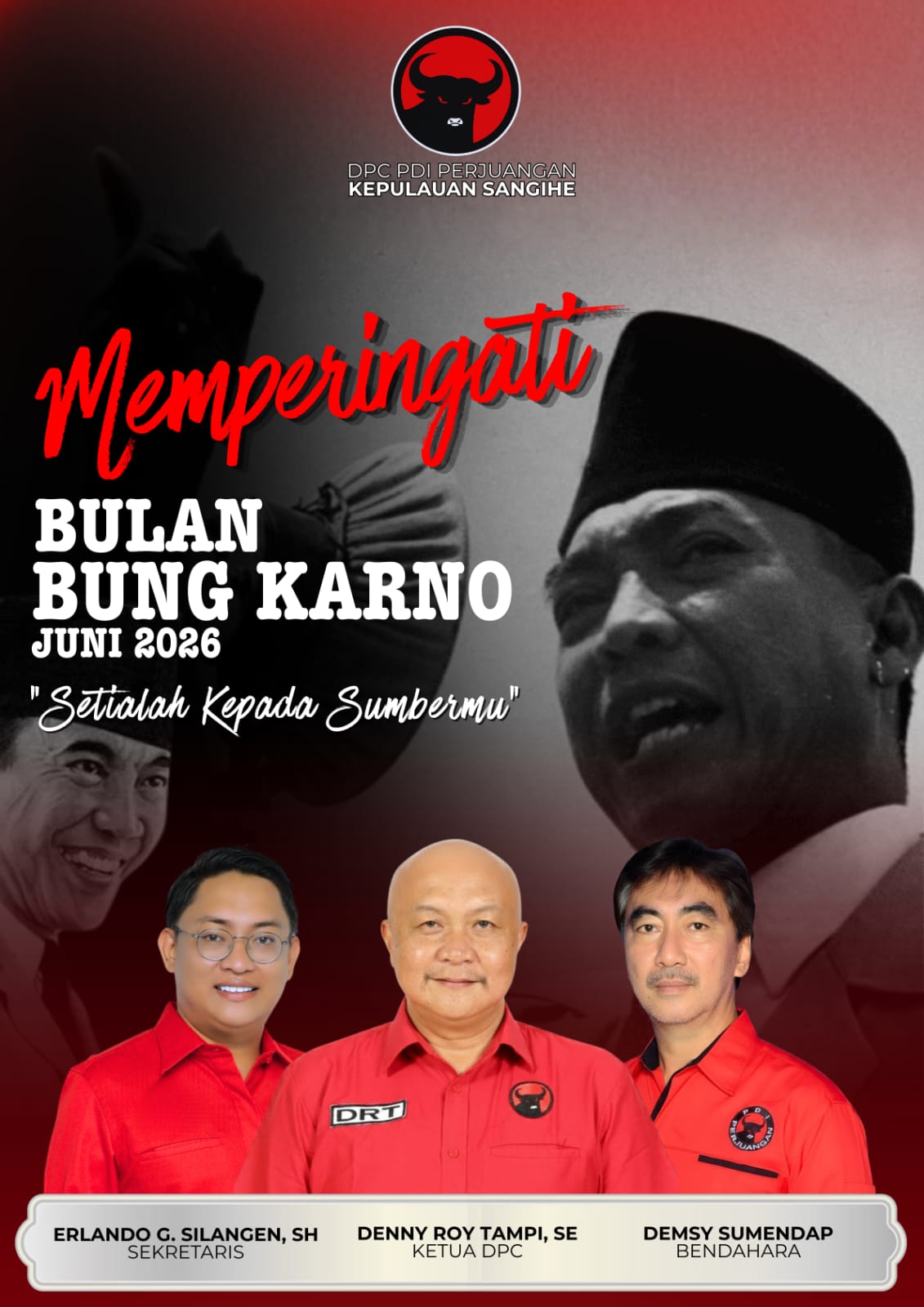 PDI Perjuangan Sangihe Jadikan Bulan Bung Karno Momentum Perkuat Semangat Pengabdian dan Ketahanan Pangan