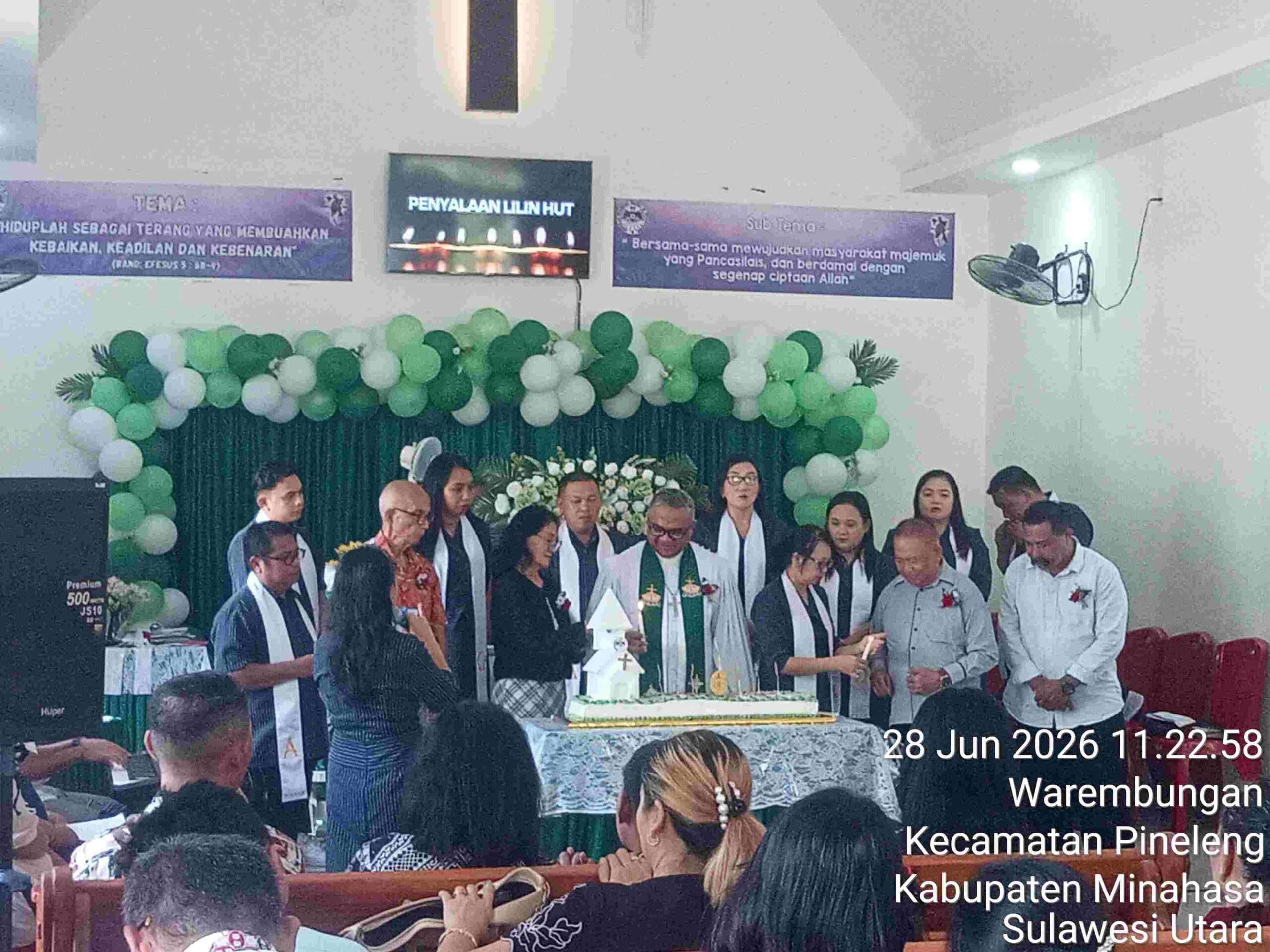 Semangat Taat dan Kasih Warnai Perayaan HUT ke-6 Jemaat GMIM G-Wale Warembungan