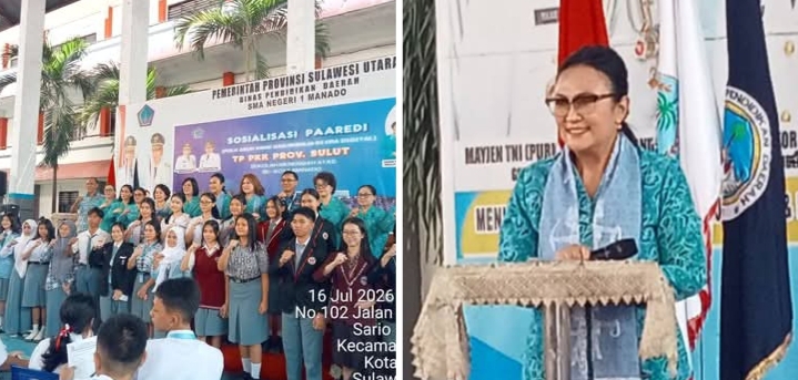 SMAN 1 Manado Jadi Pusat Edukasi Literasi Digital, Anik Yulius Selvanus Ajak Pelajar Tolak Bullying dan Hoaks