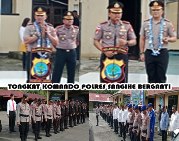 Tongkat Komando Polres Kepulauan Sangihe Berganti, AKBP Rully Robinson Polii Siap Perkuat Pelayanan Humanis