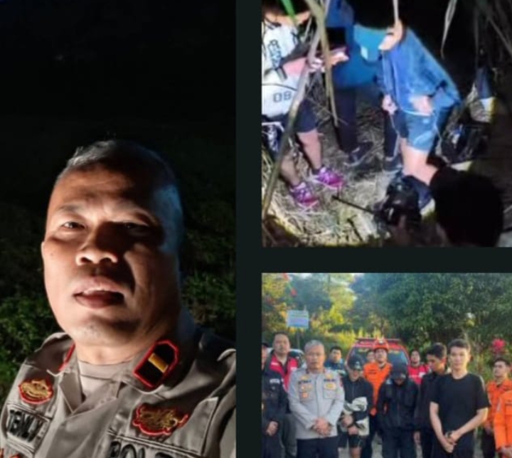 Kapolsek Tomohon Utara Ipda Stenly Y. Pakekong Gerak Cepat, Empat Pendaki Tersesat di Gunung Lokon Berhasil di Evakuasi.