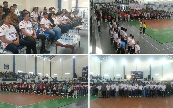Dandim 1301/Sangihe Dukung Kejurprov Voli U-19, Dorong Lahirnya Atlet Muda Berprestasi
