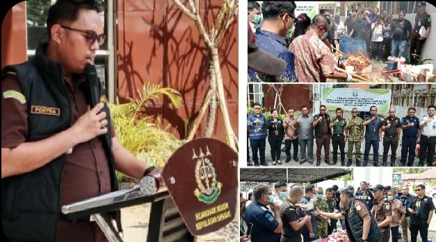 Kejari Sangihe Musnahkan Barang Bukti Perkara Inkracht, Cegah Penyalahgunaan dan Peredaran Kembali