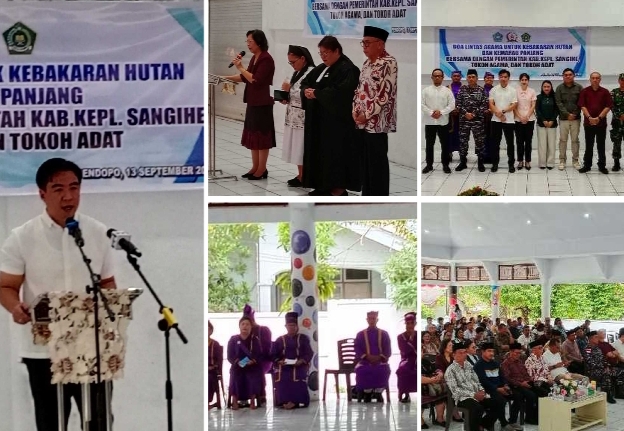 Api Mengancam Hutan Sangihe, 587,76 Hektare Terdampak; Pemkab Gelar Doa Lintas AgamaPenulisan