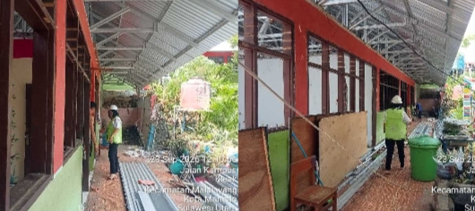 Revitalisasi SD Negeri 36 Manado Berlangsung, KBM Tetap Berjalan dengan Sistem Dua Sif