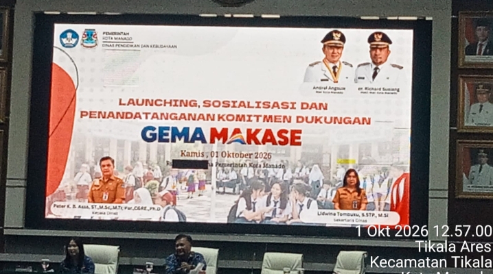 GEMA MAKASE Menggema di Manado, Pemkot Gandeng Seluruh Sekolah Kembalikan Anak ke Bangku Pendidikan