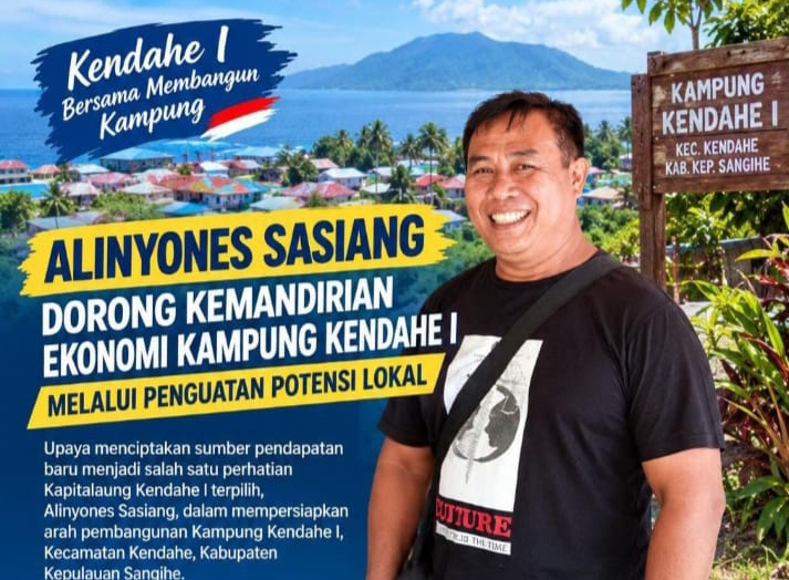 Alinyones Sasiang Bidik Kemandirian Ekonomi Kendahe I, Potensi Lokal Disiapkan Jadi Sumber PAD