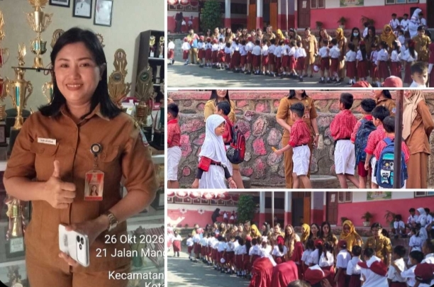 ABSENSI SISWA SDN 55 MANADO JADI PERHATIAN, SELTI WENTIAN TURUN TANGAN SELAMATKAN MASA DEPAN ANAK