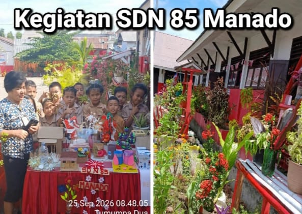 Dari Barang Bekas Jadi Karya Seni Bernilai Tinggi, Kreativitas Siswa SDN 85 Manado Diapresiasi